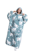 Plushridge™ Fleece Hoodie Blanket with Hood in Fun Animal Prints