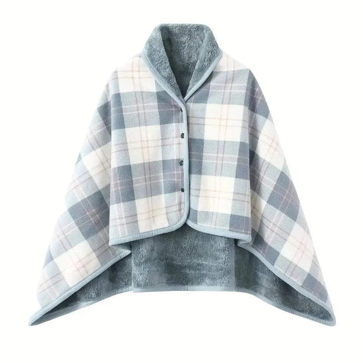 Velmesta Wearable Plaid Fleece Blanket
