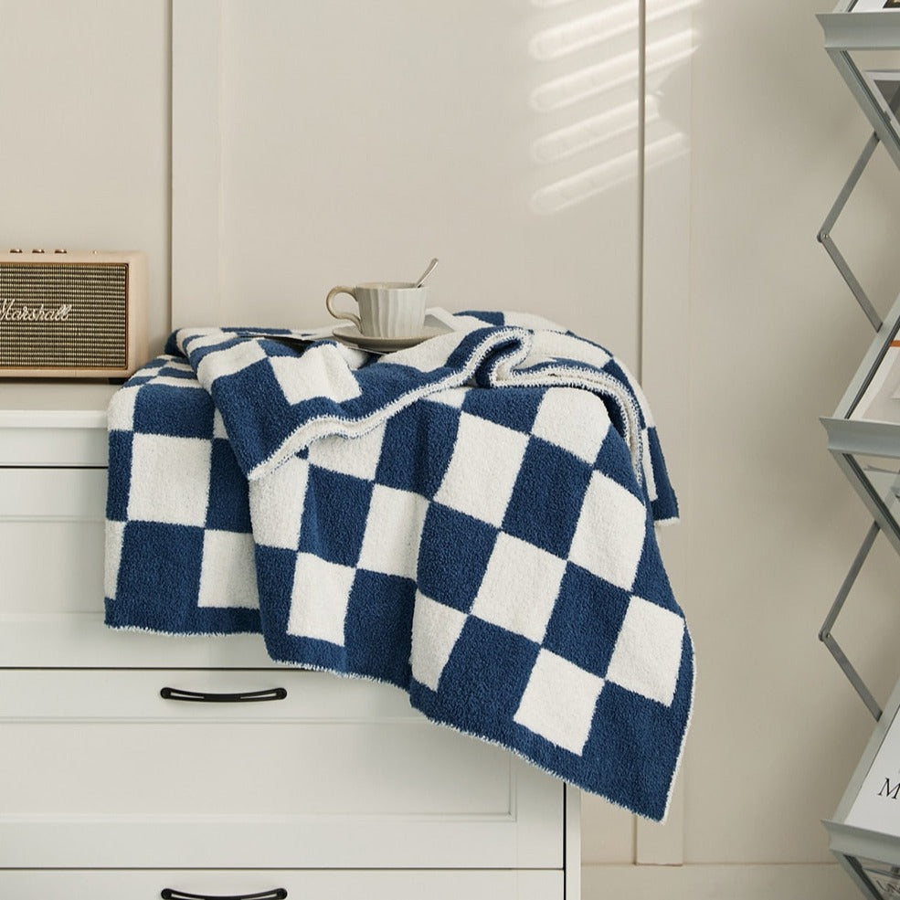 COLORFUL CHECKERBOARD THROW