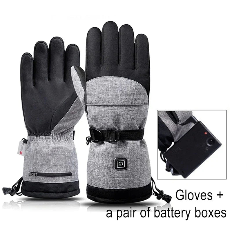 Plushridge™ Waterproof Heated Gloves for Motorcycle and Biking