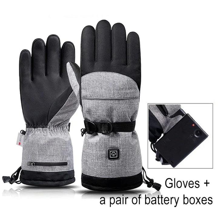 Plushridge™ Waterproof Heated Gloves for Motorcycle and Biking