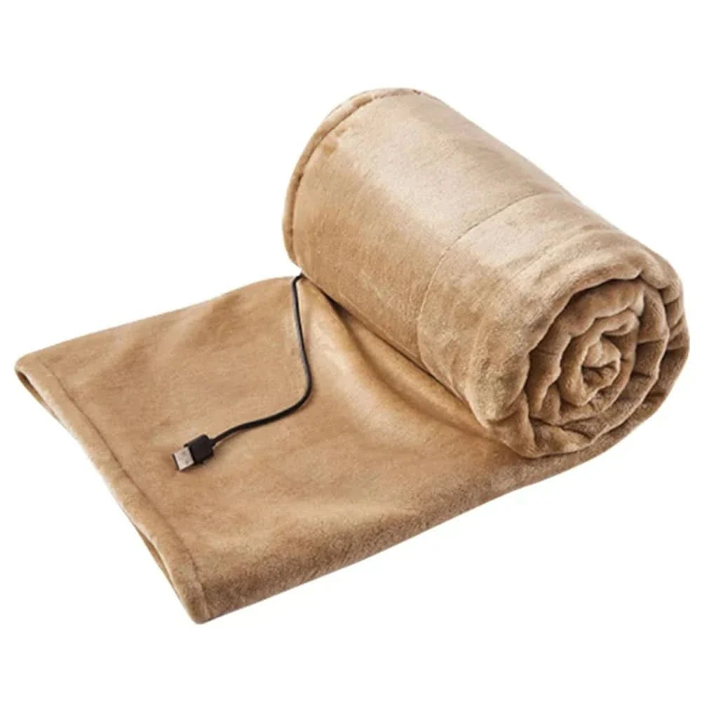 Compact USB Heated Throw Blanket, Low to High Heat – Plushridge