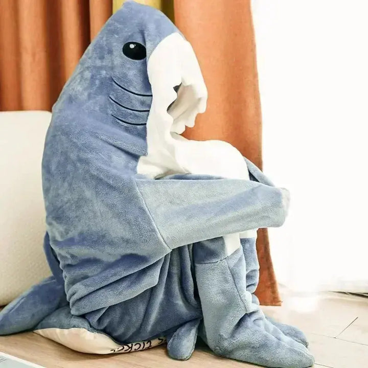 Wearable Shark Hoodie Blanket in Four Lengths for All Ages