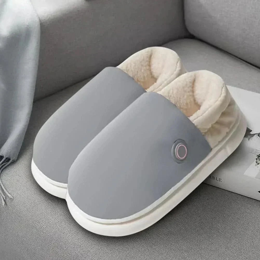 Plushridge™ Electric Heated Slippers with 3 Warmth Settings