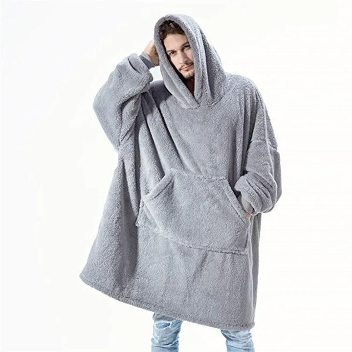 Hooded Blanket Sweatshirt – Relaxed-Fit Warmth for Cold Days