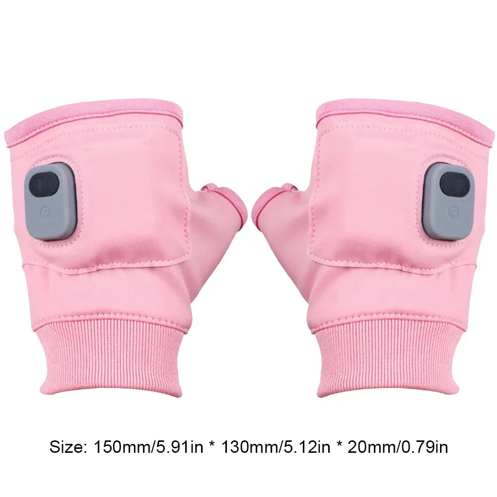 Plushridge™ Rechargeable Heated Fingerless Gloves