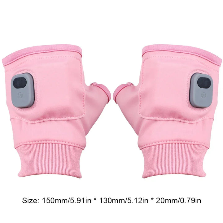 Plushridge™ Rechargeable Heated Fingerless Gloves