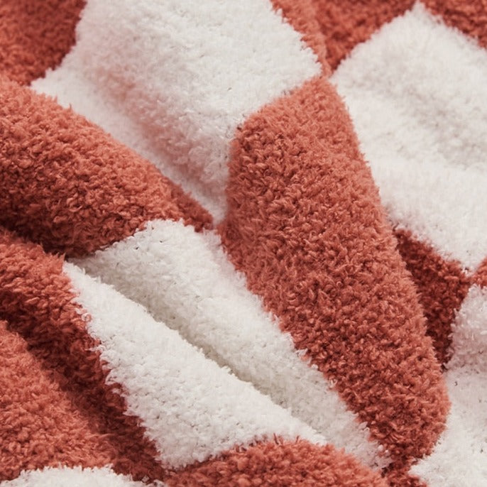 COLORFUL CHECKERBOARD THROW