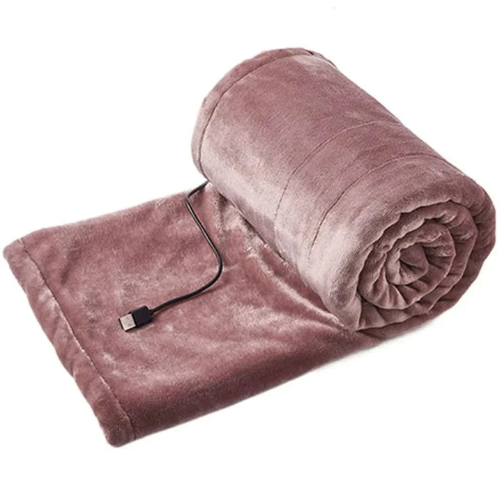 Compact USB Heated Throw Blanket, Low to High Heat – Plushridge