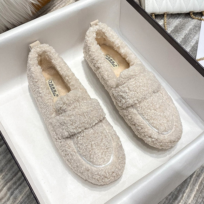 Plushridge™ Plush Fluffy Slippers with Flexible Non-Slip Rubber Sole