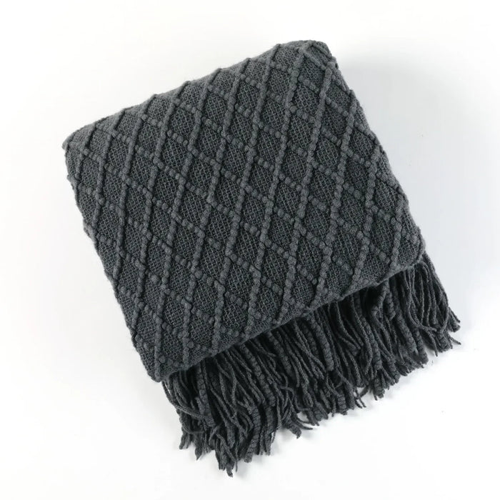 Plushridge™ Chunky Knit Throw Blanket with a Soft Cashmere-Like Feel