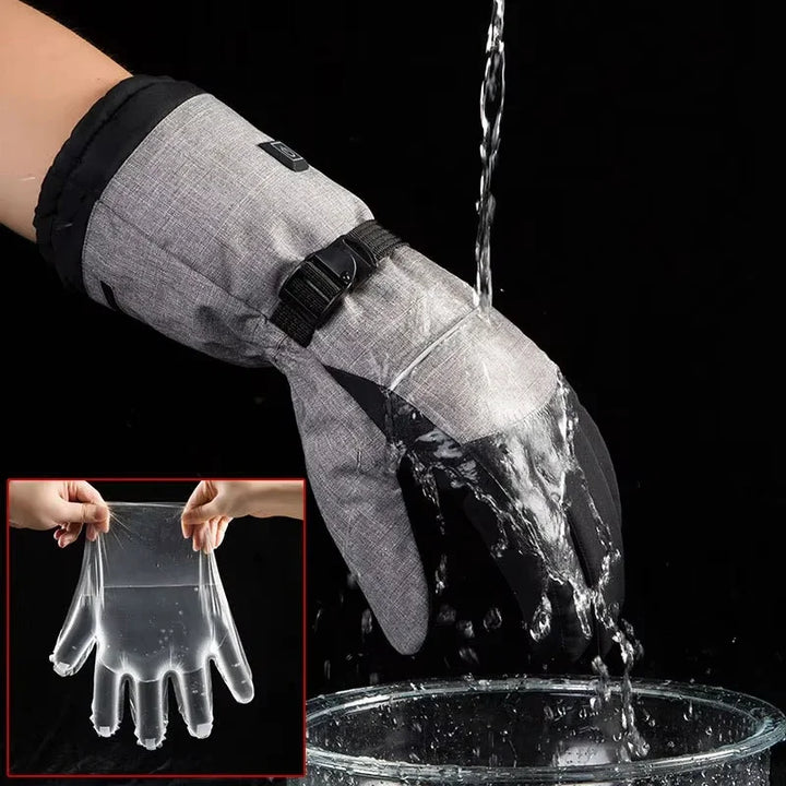 Plushridge™ Waterproof Heated Gloves for Motorcycle and Biking