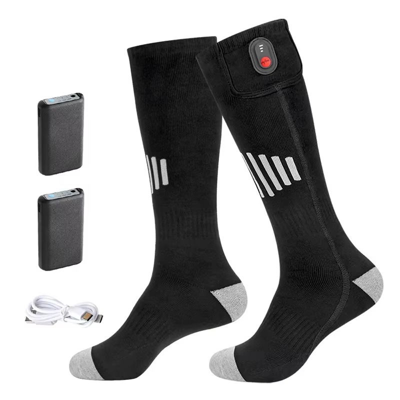 Plushridge™ USB Rechargeable Heated Socks for Toes and Soles