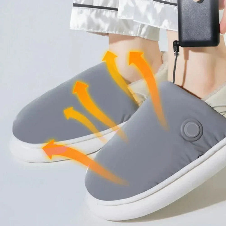 Plushridge™ Electric Heated Slippers with 3 Warmth Settings