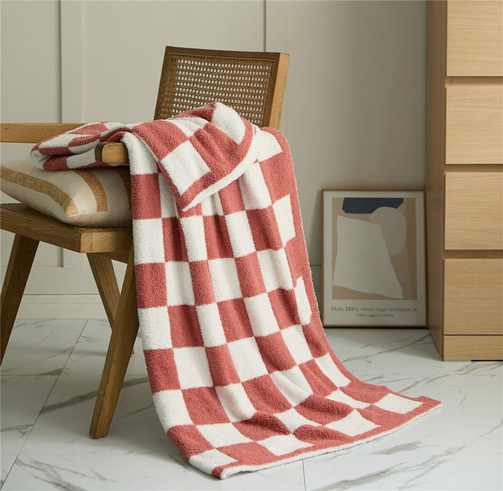 COLORFUL CHECKERBOARD THROW