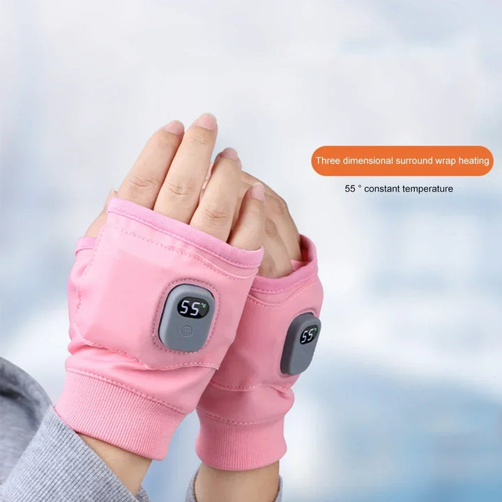 Plushridge™ Rechargeable Heated Fingerless Gloves