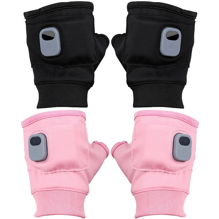 Plushridge™ Rechargeable Heated Fingerless Gloves