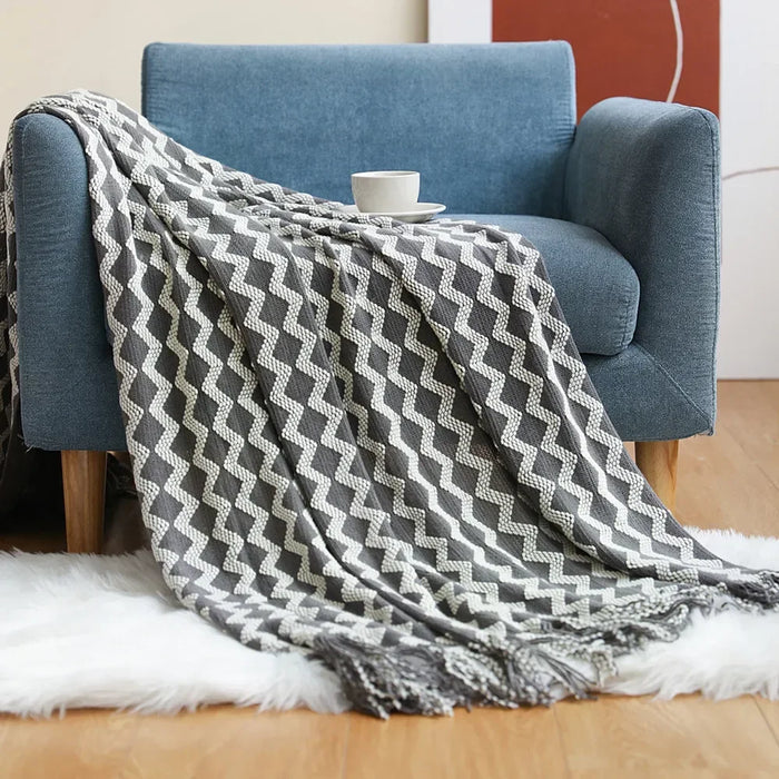 Plushridge™ Chunky Knit Throw Blanket with a Soft Cashmere-Like Feel