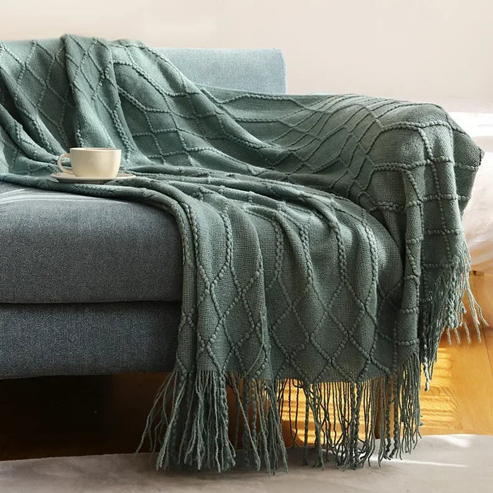 Plushridge™ Chunky Knit Throw Blanket with a Soft Cashmere-Like Feel