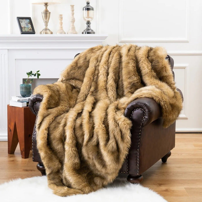 Plushridge™ Premium Dense Plush Throw Blanket for Cozy Evenings