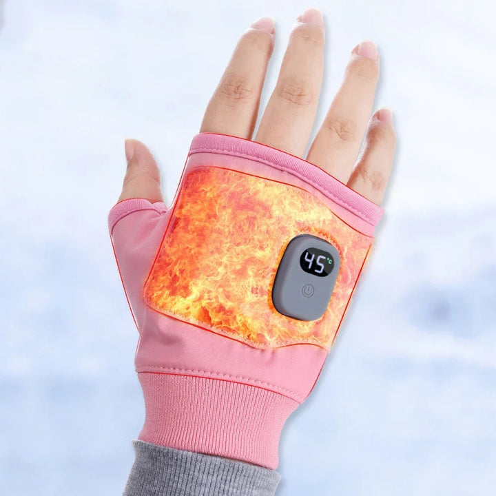Plushridge™ Rechargeable Heated Fingerless Gloves