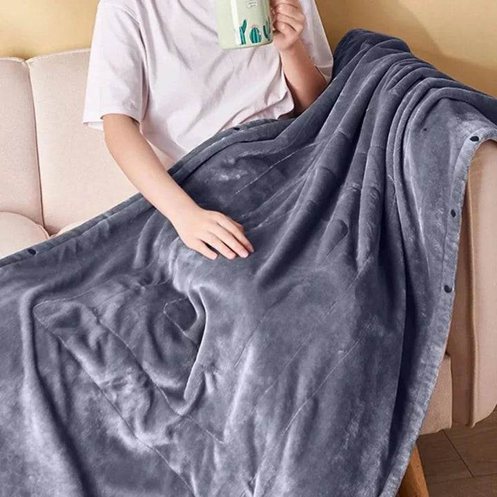 Compact USB Heated Throw Blanket, Low to High Heat – Plushridge