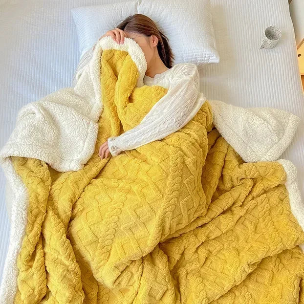 Reversible Sherpa Fleece Blanket