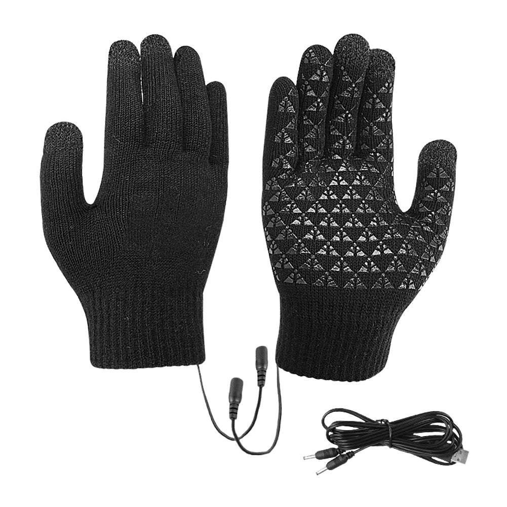 Plushridge™ USB Heated Touchscreen Gloves with Non-Slip Grip