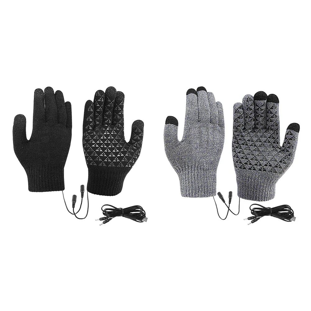 Plushridge™ USB Heated Touchscreen Gloves with Non-Slip Grip