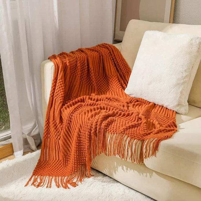 Plushridge™ Chunky Knit Throw Blanket with a Soft Cashmere-Like Feel
