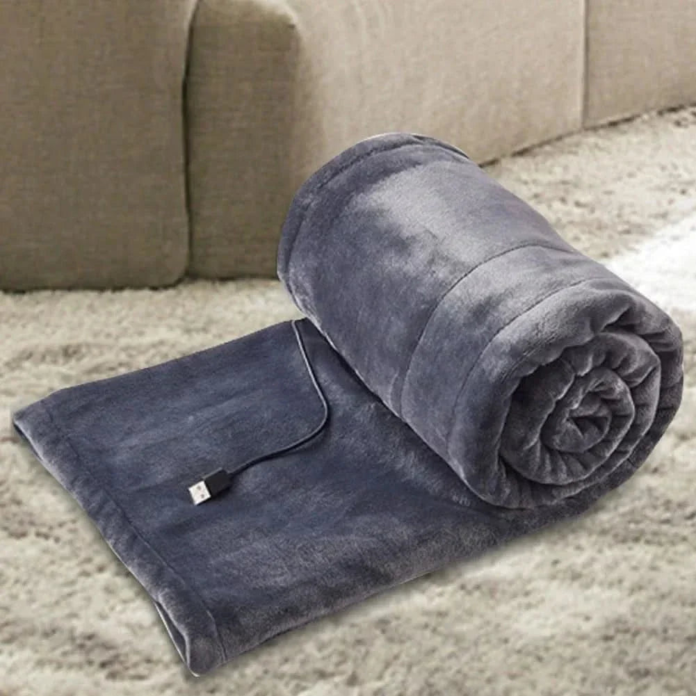 ElectricCuddle USB Heated Fleece Blanket – Portable &amp; Adjustable