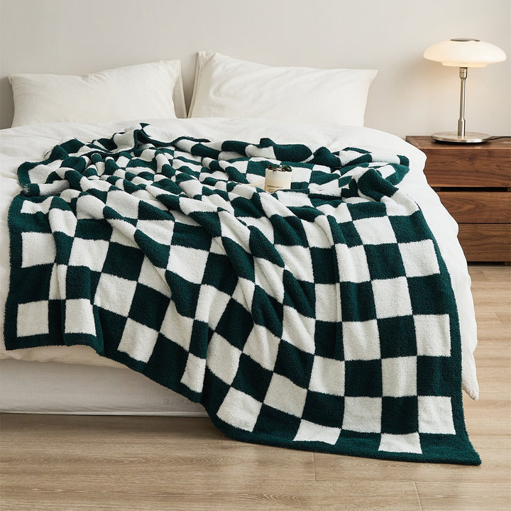 COLORFUL CHECKERBOARD THROW