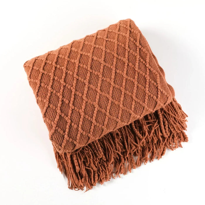 Plushridge™ Chunky Knit Throw Blanket with a Soft Cashmere-Like Feel