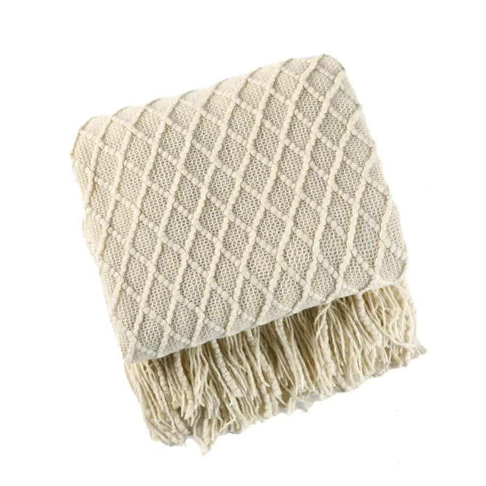 Plushridge™ Chunky Knit Throw Blanket with a Soft Cashmere-Like Feel
