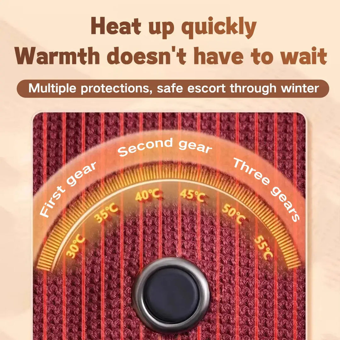 Plushridge™ USB Heated Scarf Wrap with 3 Heat Settings