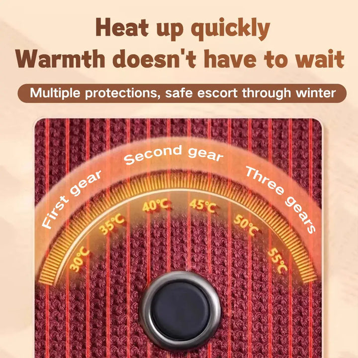 Plushridge™ USB Heated Scarf Wrap with 3 Heat Settings