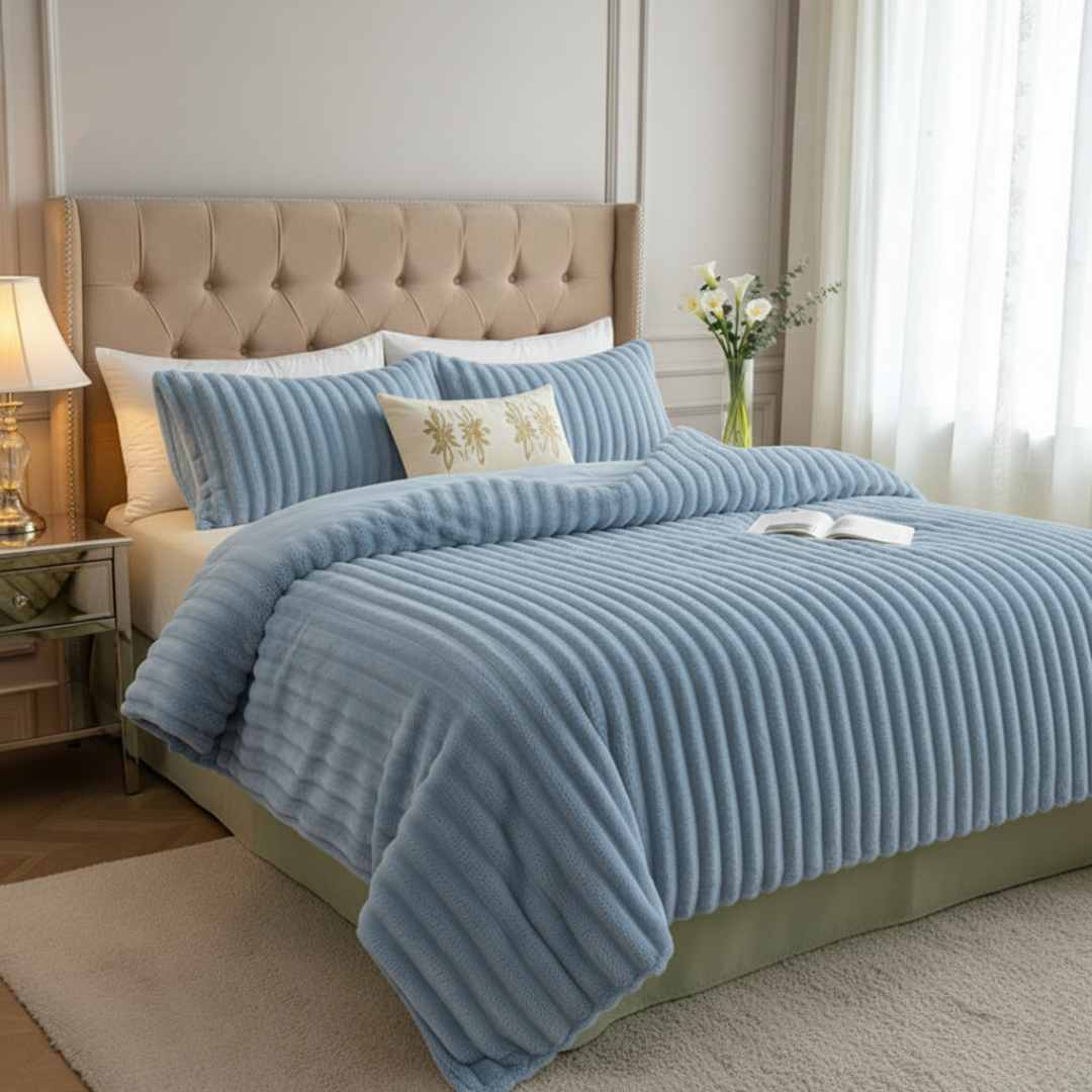 Plush Velour Throw Blanket That Feels Softer Than Fleece