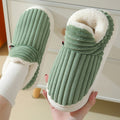 Plushridge™ Thick-Sole Fleece Slippers for Men and Women, Non-Slip Grip