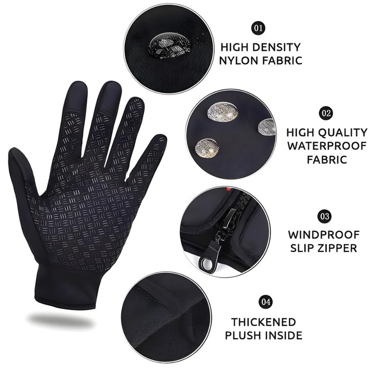 Waterproof Windproof Winter Gloves with Touchscreen Fingertips