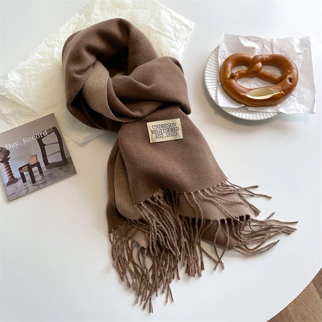 Plushridge™ 100% Wool Winter Scarf – Super Soft and Warm for Men and Women