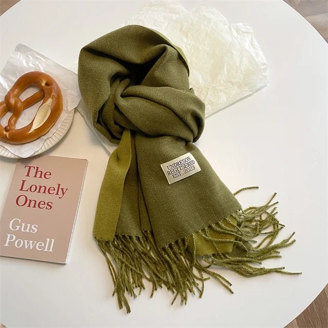 Plushridge™ 100% Wool Winter Scarf – Super Soft and Warm for Men and Women