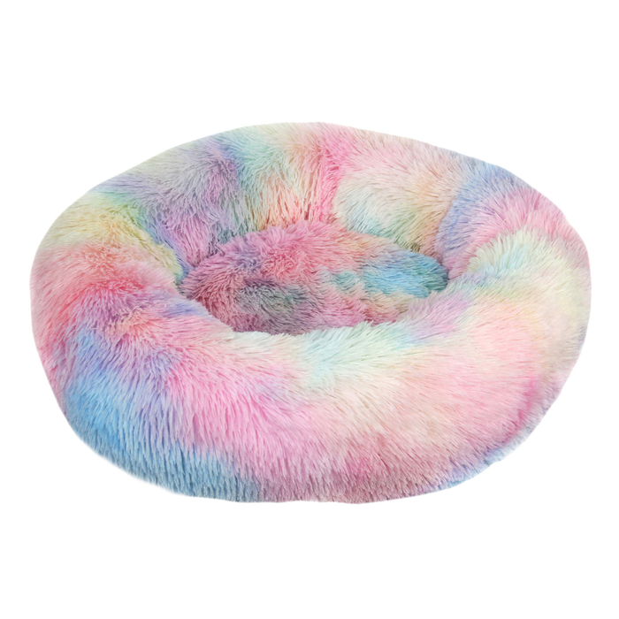 Plushridge Fluffy Round Donut Bed for Dogs and Cats
