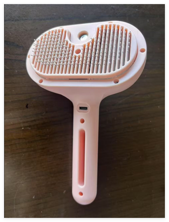 Plushridge Self-Cleaning Pet Brush with Water Mist Spray