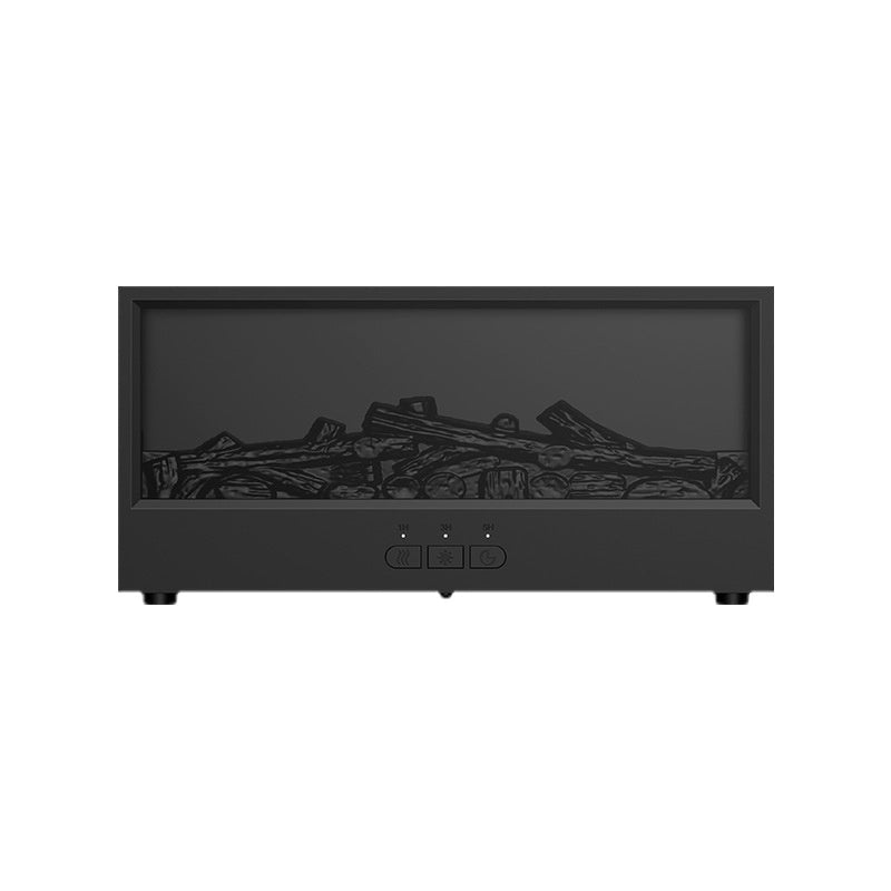 3D Fireplace Flame Aroma Diffuser with Remote and Oil Options