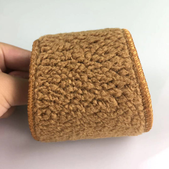 Red self-warming plush insoles