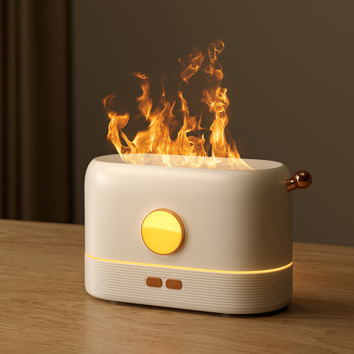 Plushridge USB Flame Humidifier with 200 ml Tank for Your Desk