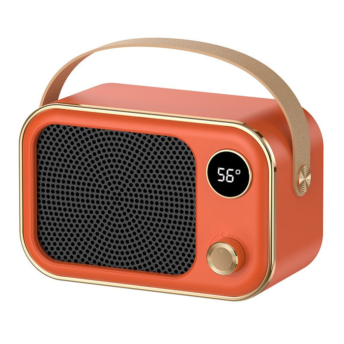Plushridge Retro Radio Space Heater with Digital Temperature Display