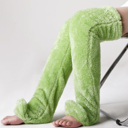 Plushridge Fuzzy Over-the-Knee Socks, Thick Plush Inside and Out