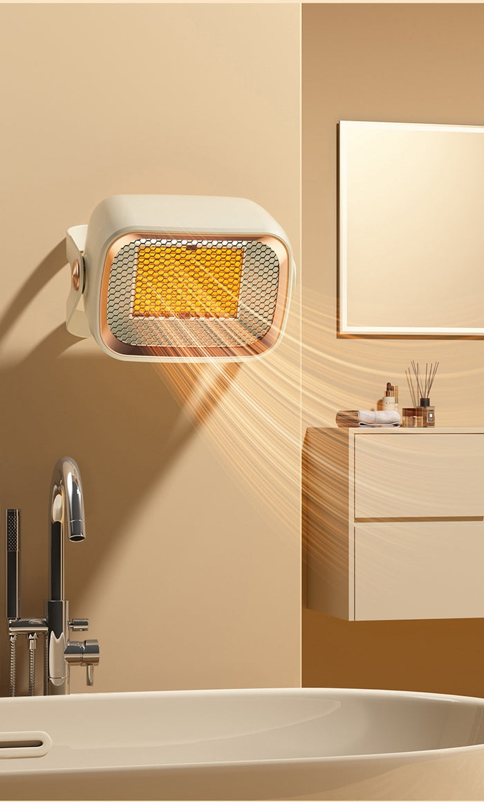 Plushridge Compact Desktop Space Heater with 90° Tilting Head