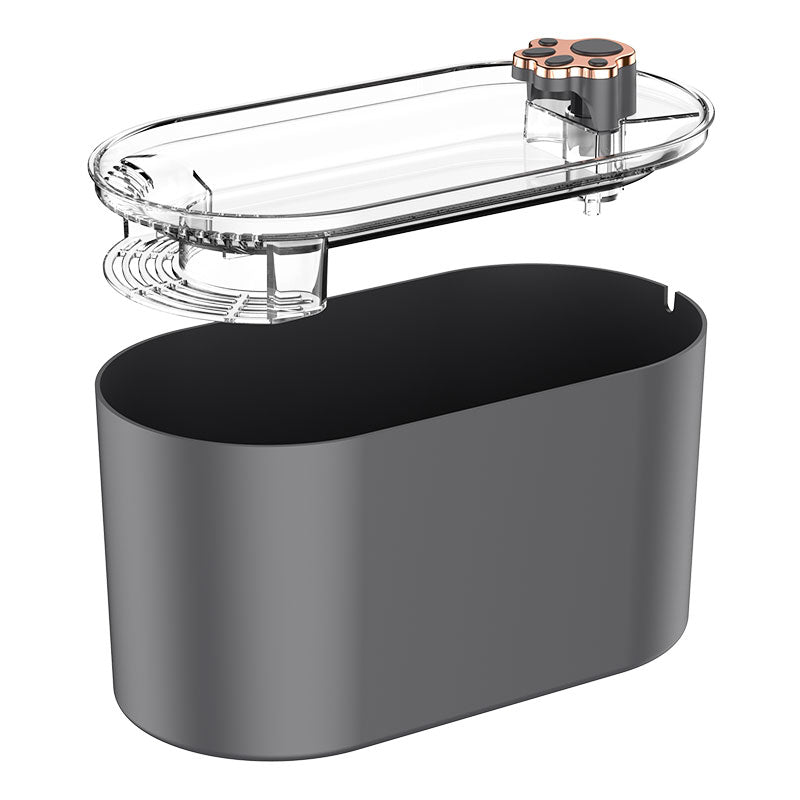 3L pet water fountain with LED light